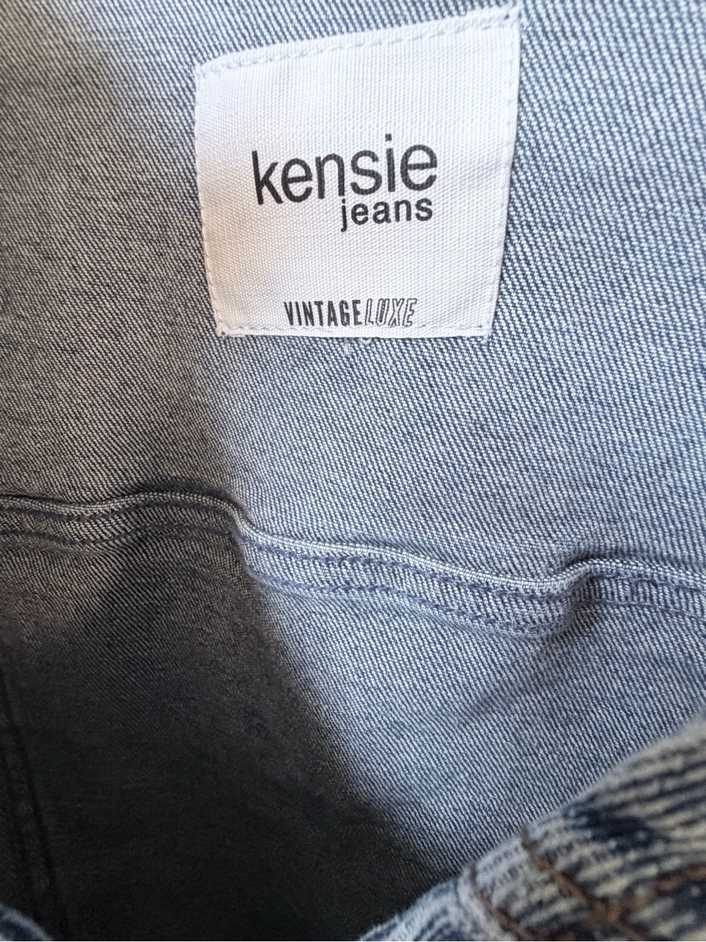 Kensie Jeans Vintage Luxe Denim Vest Women’s M Cropped Button Front - Picture 4 of 6